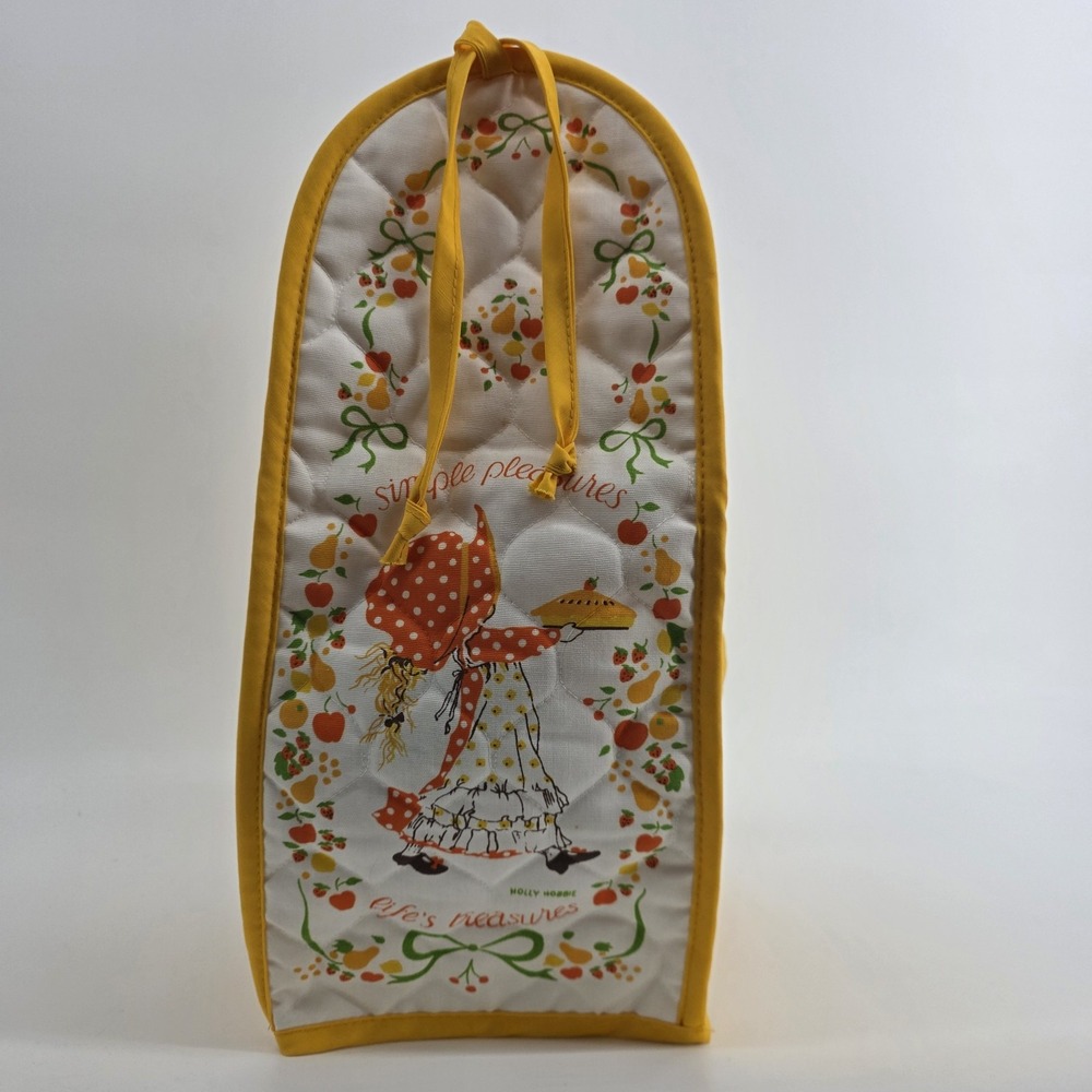 Vintage 1970s Holly Hobbie Quilted Blender Cover - Pristine Condition No Stain